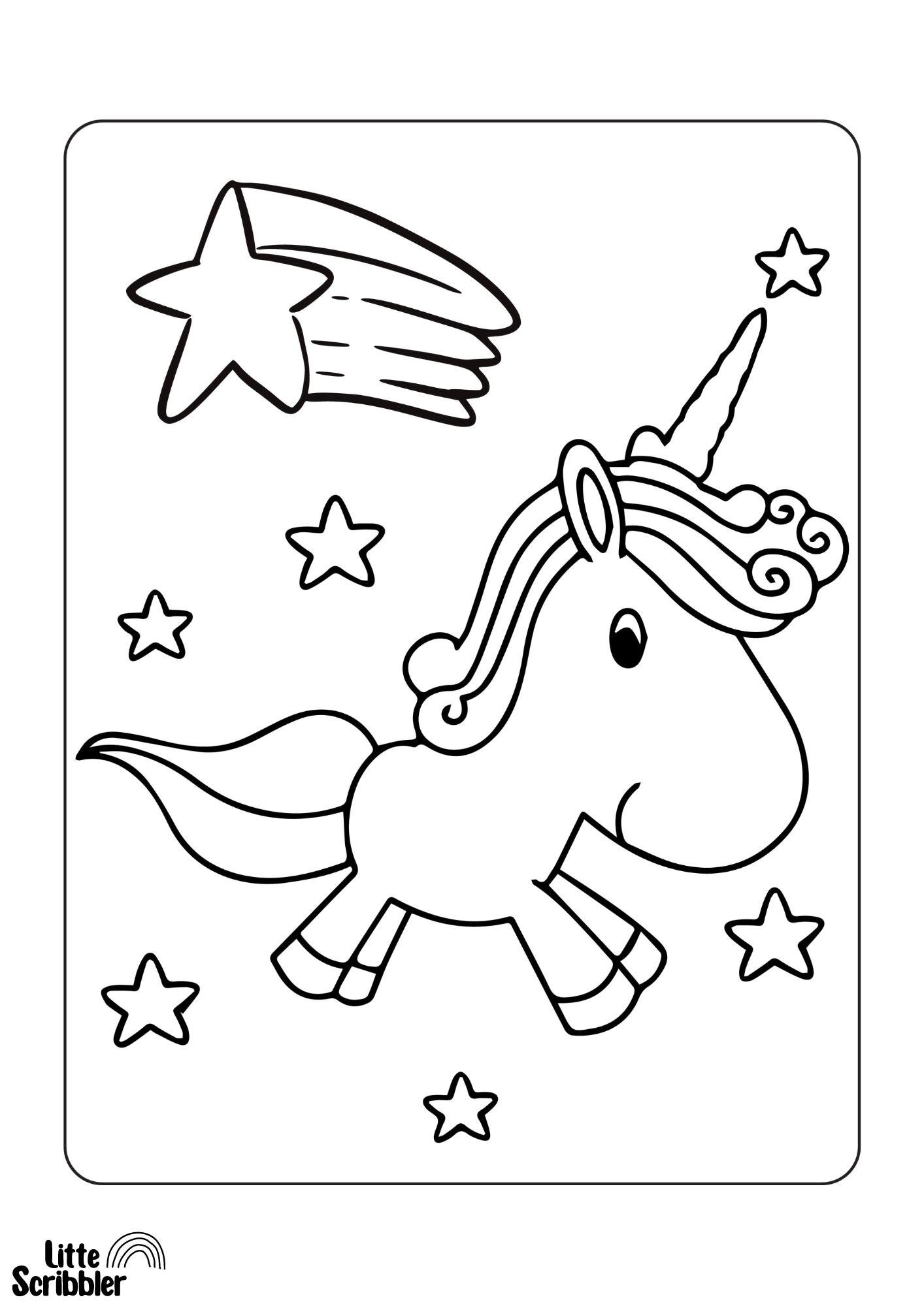 Magical Unicorn Colouring Book - Digital Download