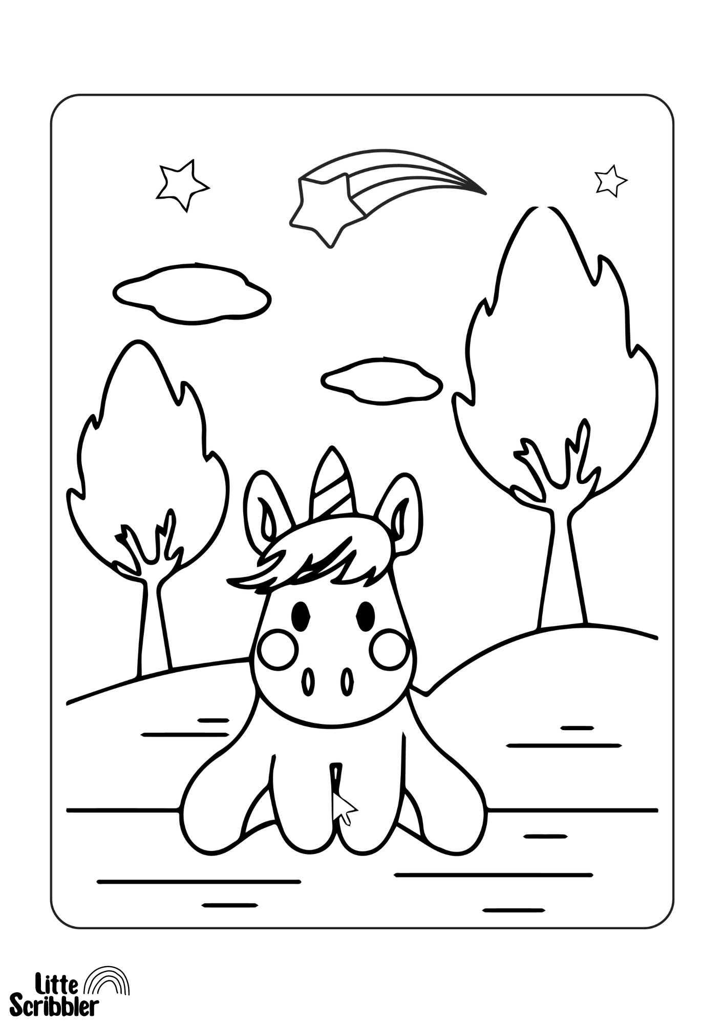 Magical Unicorn Colouring Book - Digital Download