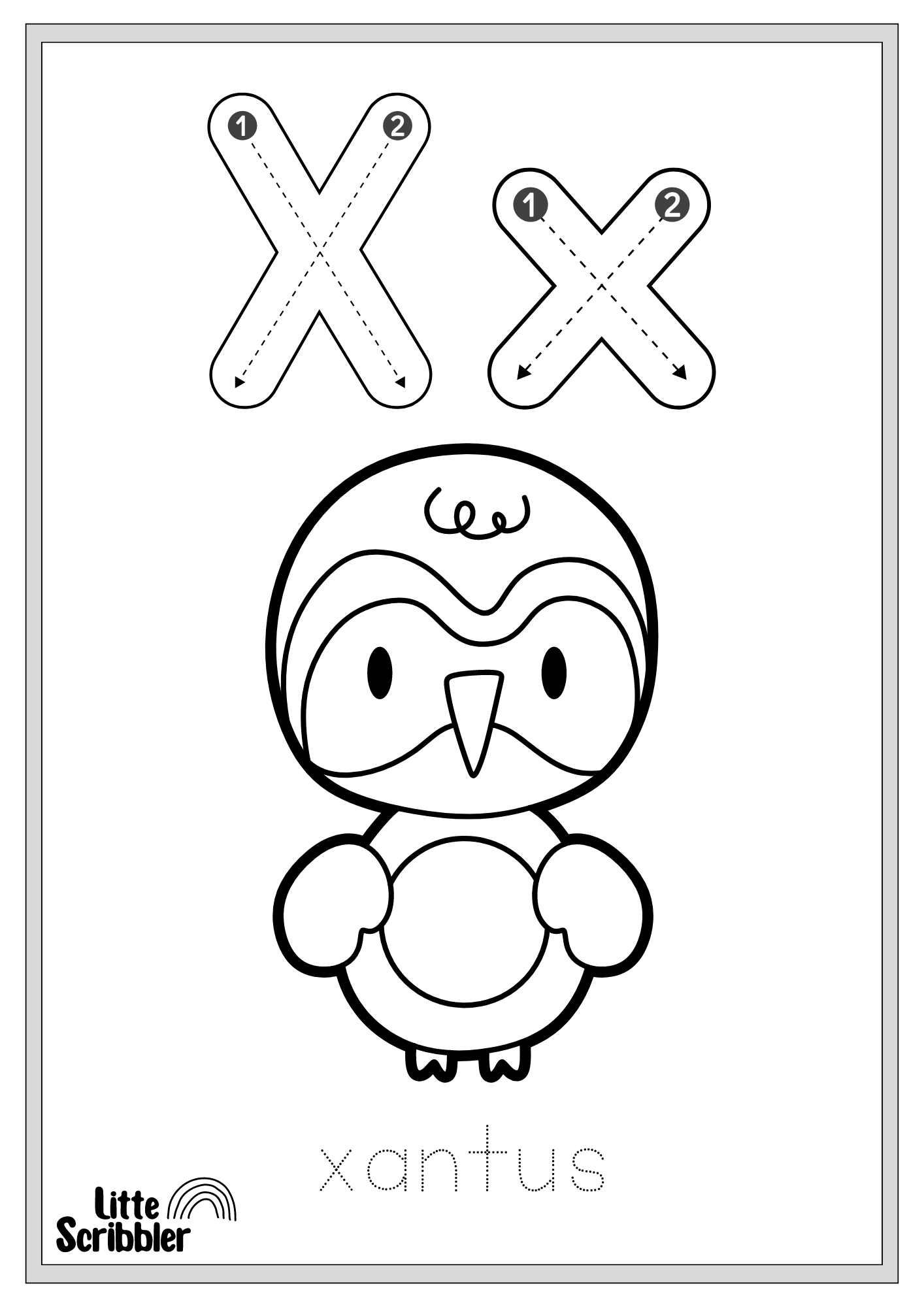 Fun Alphabet Colouring Book - Digital Download