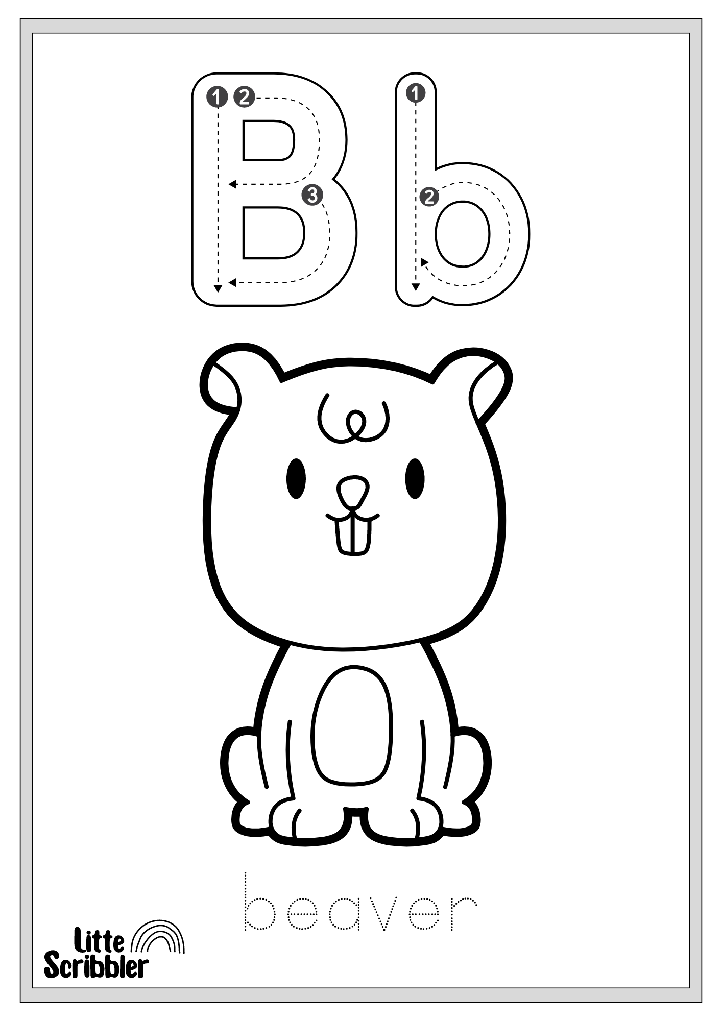 Fun Alphabet Colouring Book - Digital Download