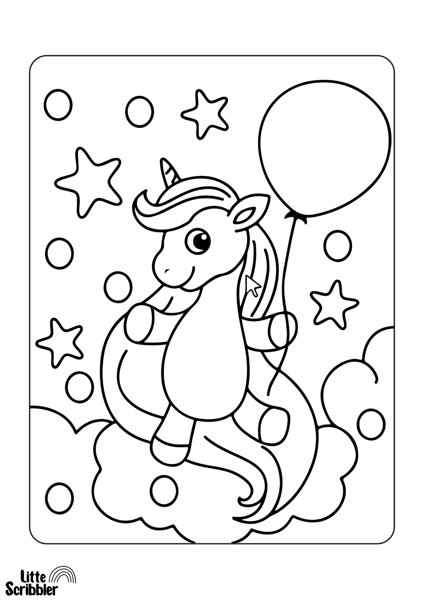 Magical Unicorn Colouring Book - Digital Download