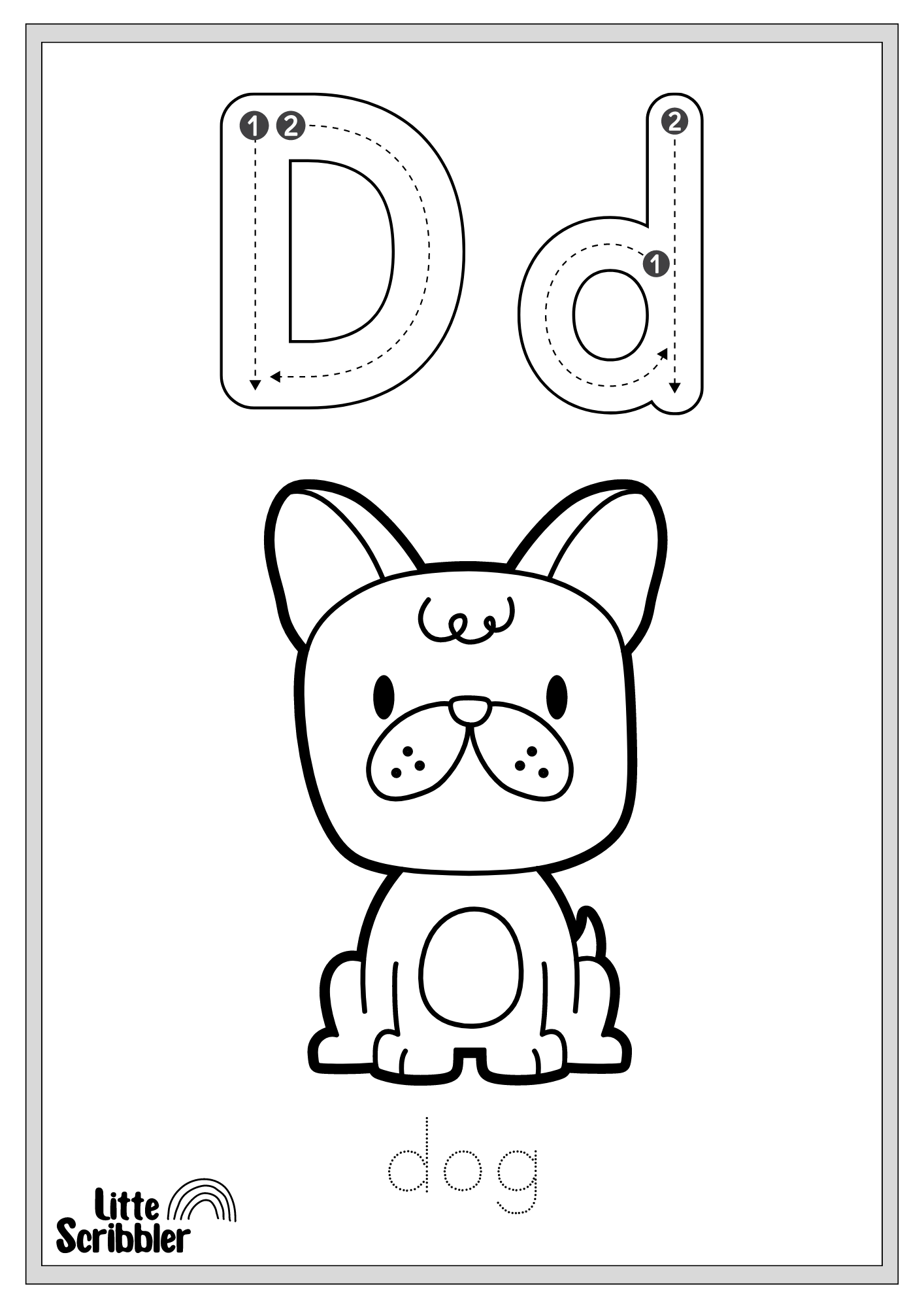 Fun Alphabet Colouring Book - Digital Download