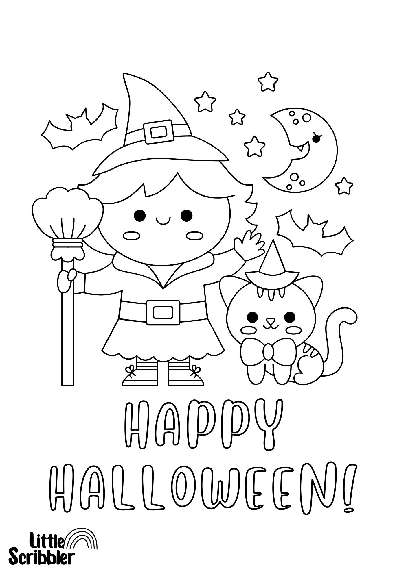 PDF Halloween Colouring book - Digital Download