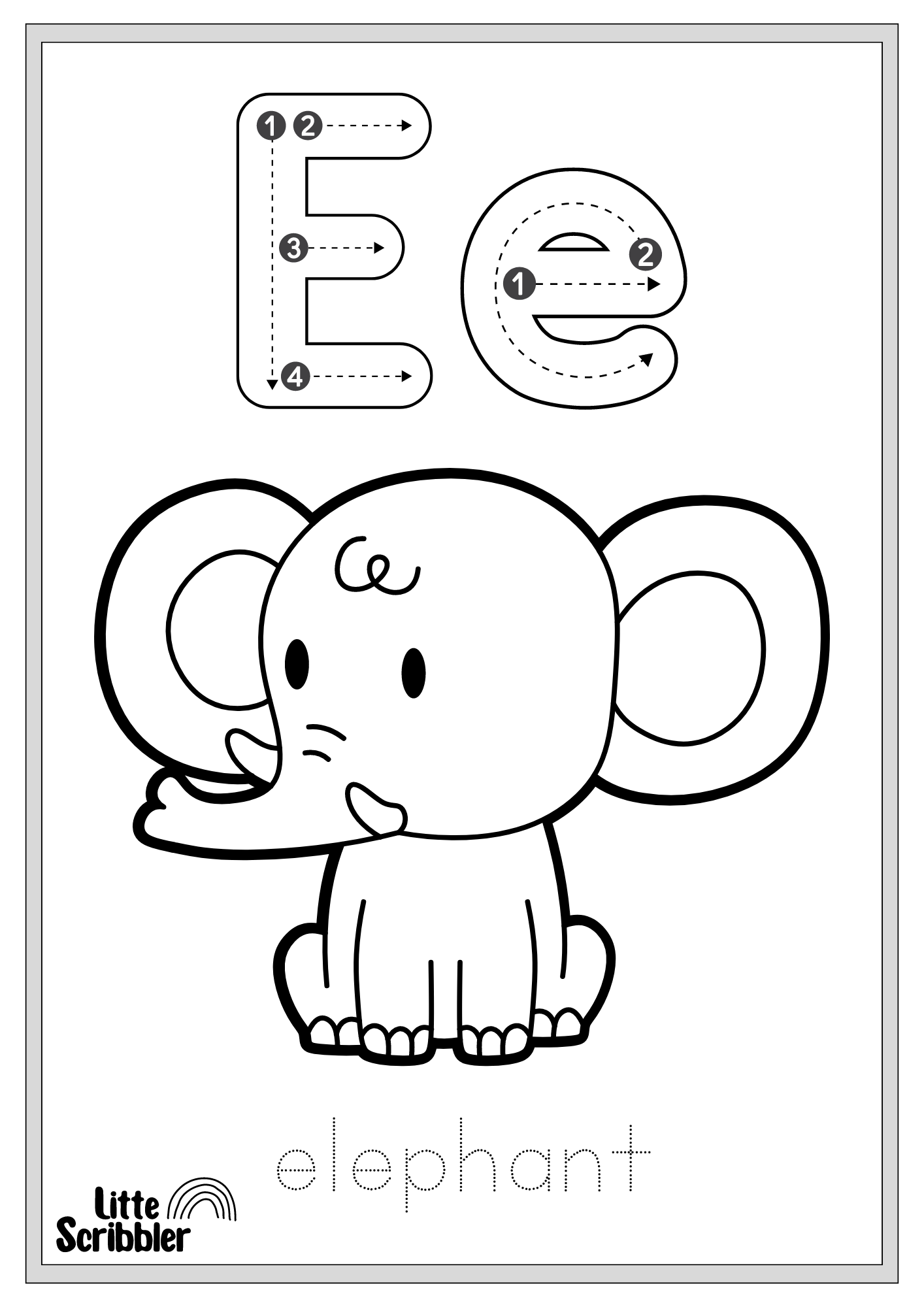 Fun Alphabet Colouring Book - Digital Download